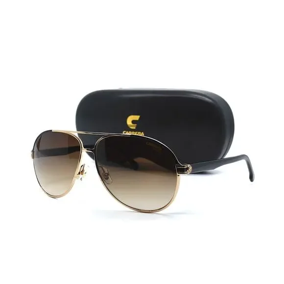 BRAND NEW CARRERA 1051/S GOLD BROWN AVIATOR UNISEX SUNGLASSES - Picture 7 of 9